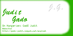 judit gado business card